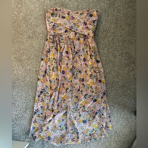 Speechless High Low floral strapless dress